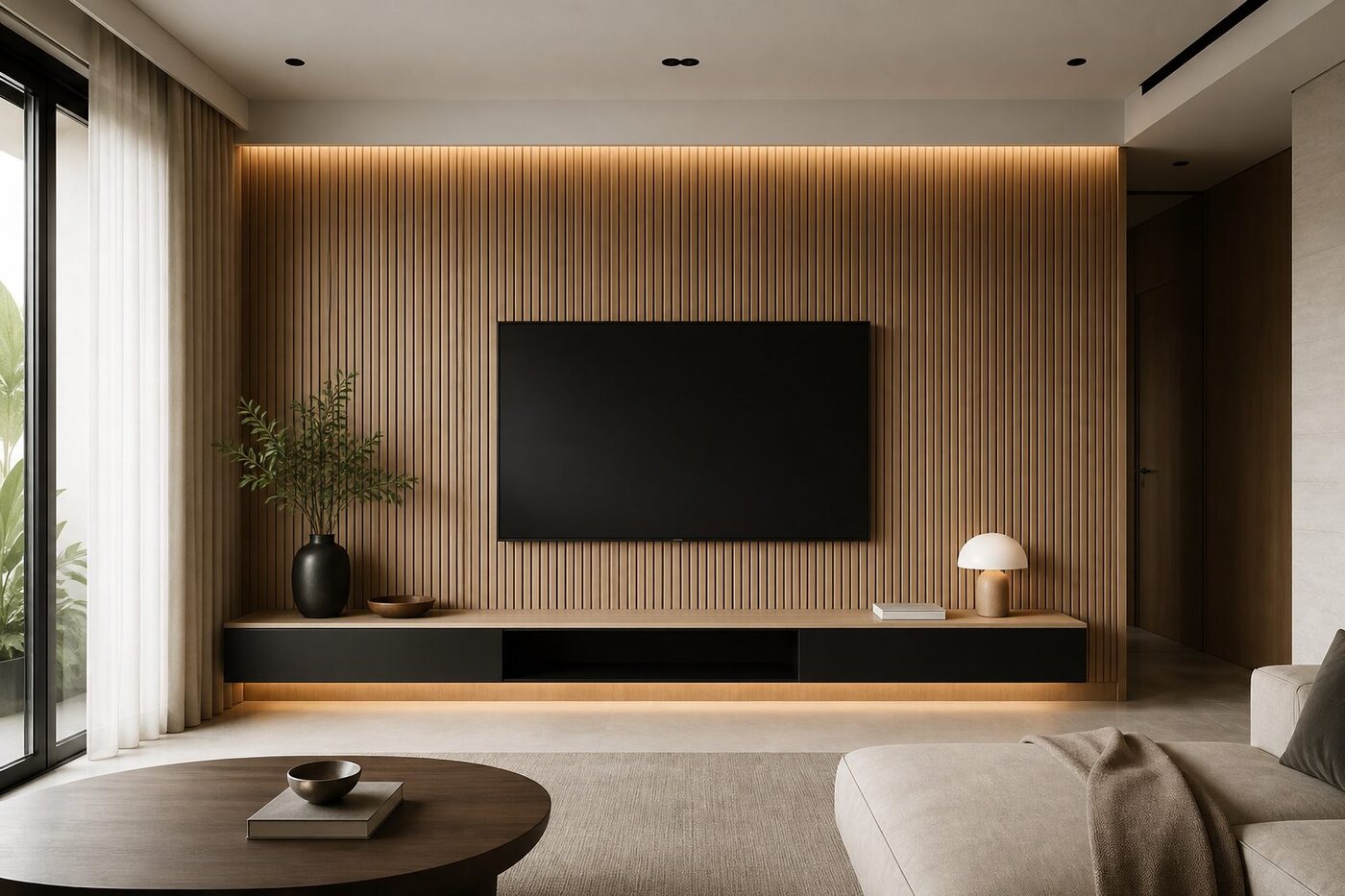 Panelled Calm, Bedroom interior by Porterbox Studio