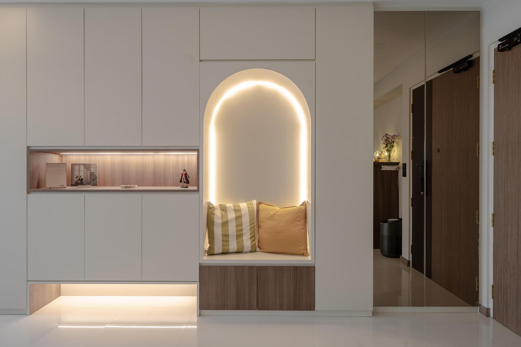 Entry Nook, Living interior by Porterbox Studio