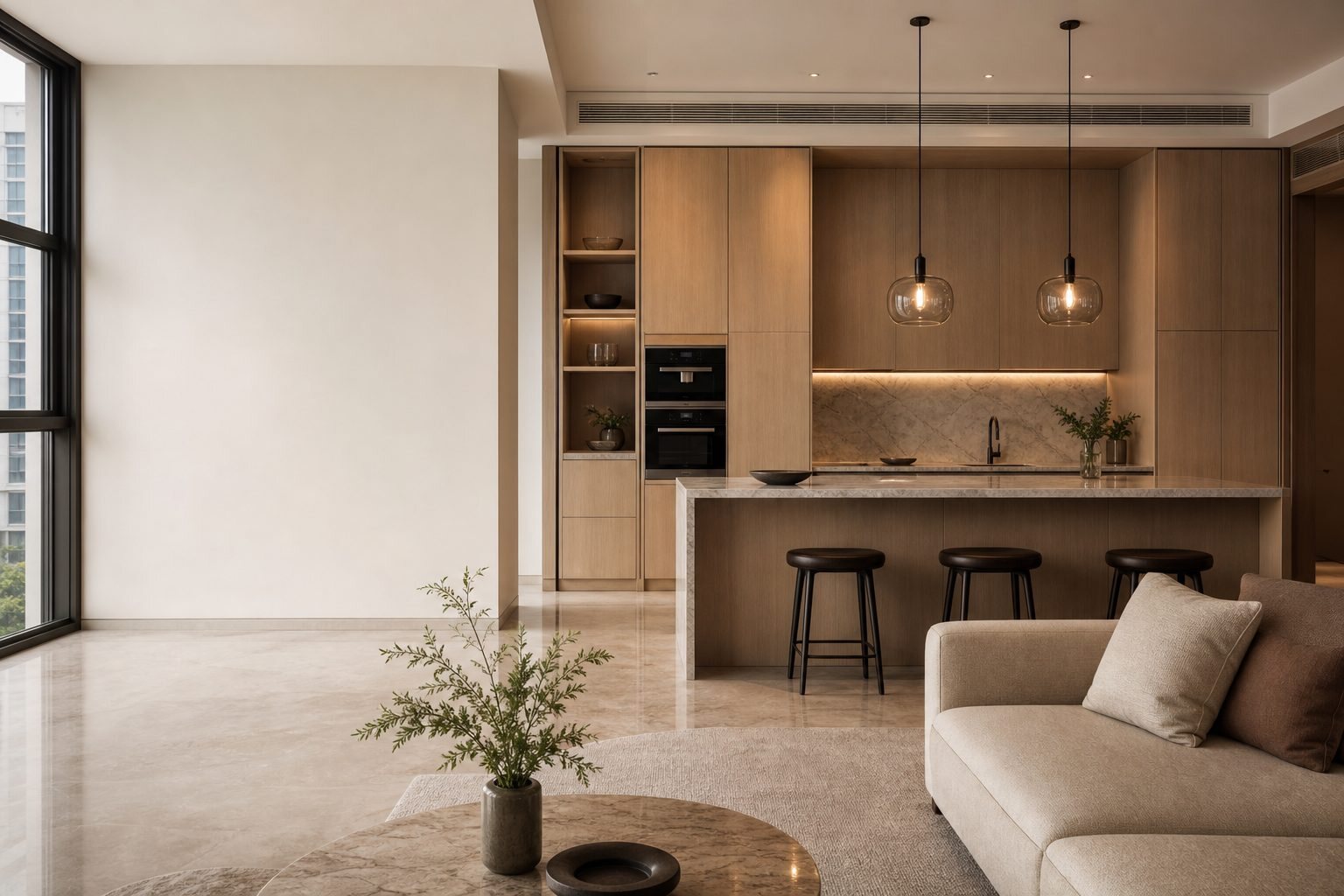 Nocturne Island, Kitchen interior by Porterbox Studio