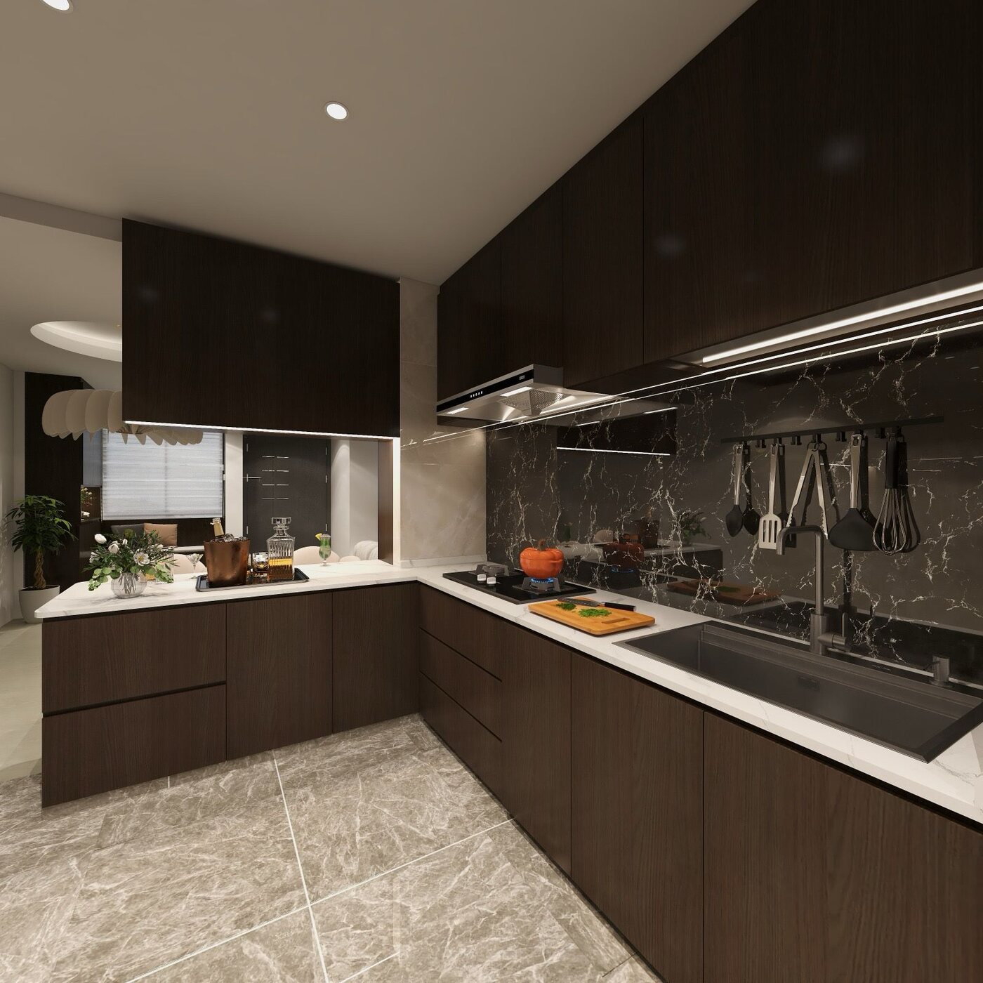 Ink and Oak, Kitchen interior by Porterbox Studio